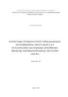 prikaz prve stranice dokumenta Povećanje učinkovitosti višegranskog istosmjernog pretvarača za stacionarne baterijske spremnike energije promjenom broja aktivnih grana