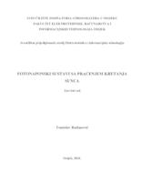 prikaz prve stranice dokumenta Fotonaponski sustavi sa praćenjem kretanja Sunca