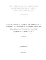 prikaz prve stranice dokumenta Utjecaj promjene induktivnosti prigušnice uzlaznog istosmjernog pretvarača napona realiziranog pomoću Lucas-Nulle eksperimentalne kartice