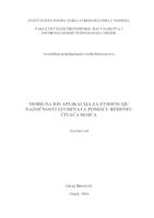 prikaz prve stranice dokumenta Mobilna iOS aplikacija za evidenciju nazočnosti studenata pomoću RFID/NFC čitača iksica