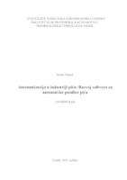 prikaz prve stranice dokumenta Automatizacija u industriji pića: Razvoj softvera za automatske punilice pića