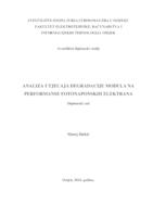 prikaz prve stranice dokumenta Analiza utjecaja degradacije modula na performanse fotonaponskih elektrana