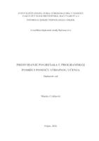 prikaz prve stranice dokumenta Predviđanje pogrešaka u programskoj podršci pomoću strojnog učenja