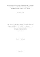 prikaz prve stranice dokumenta Aplikacija za praćenje programskog opterećenja klastera računala u stvarnom vremenu