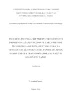 prikaz prve stranice dokumenta Procjena propagacije mjerne nesigurnosti primjenom adaptivne Monte Carlo metode pri određivanju remanentnog toka na temelju ustaljenog stanja uspostavljenog nakon uklopa transformatora na nazivni izmjenični napon