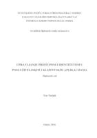 prikaz prve stranice dokumenta Upravljanje pristupom i identitetom u poslužiteljskim i klijentskim applikacijama