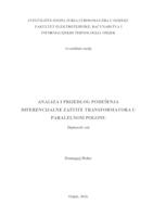 prikaz prve stranice dokumenta Analiza i prijedlog podešenja diferencijalne zaštite transformatora u paralelnom pogonu