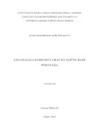 prikaz prve stranice dokumenta Geoanaliza koristeći graf ili slične baze podataka